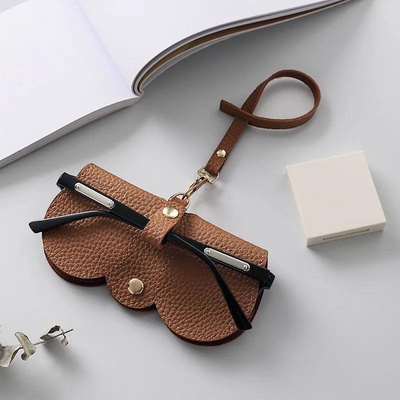 NEW PU Sunglasses Bag Portable Eyeglass Case Sunglasses Protection Cover Cute Eyeglass Clip Simple Eyeglass Bag - Ammpoure Wellbeing