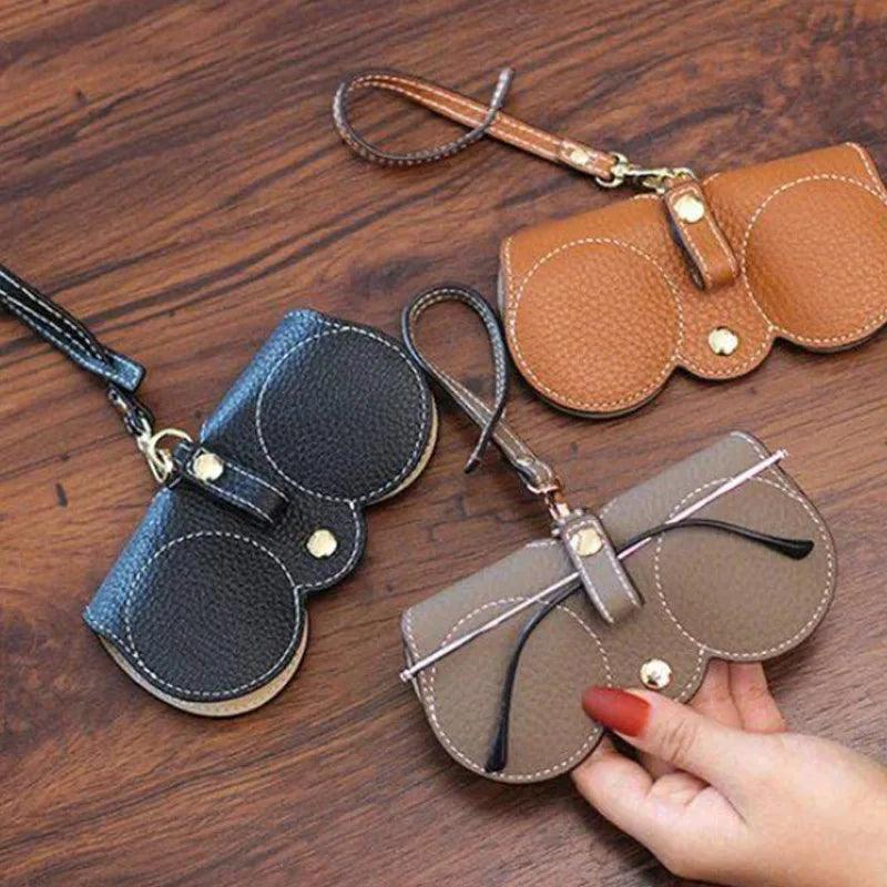 NEW PU Sunglasses Bag Portable Eyeglass Case Sunglasses Protection Cover Cute Eyeglass Clip Simple Eyeglass Bag - Ammpoure Wellbeing