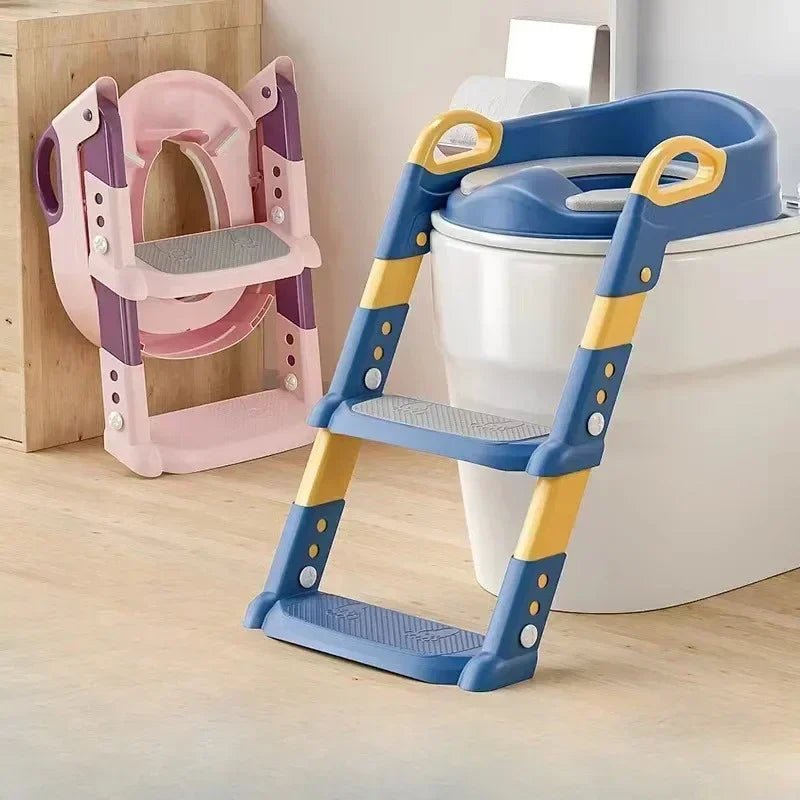 New Stepped Children's Toilet Foldable Foot Stool Multi - functional Toilet Boy Girl Baby Toilet Training Potty Ladder for Kids - Ammpoure Wellbeing