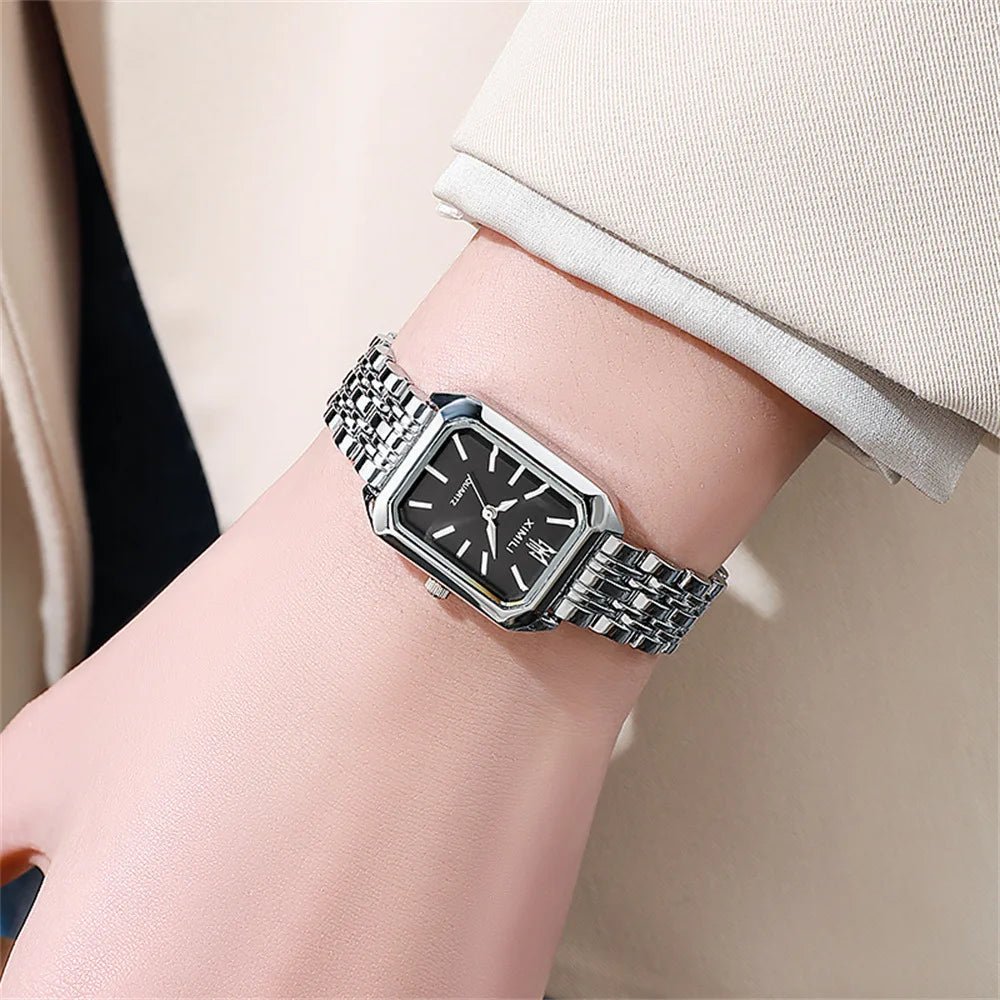 New Women Watch Light Luxury Brand Stainless Steel Ladies Business Watches Female Student Fashion Quartz Wristwatches - Ammpoure Wellbeing