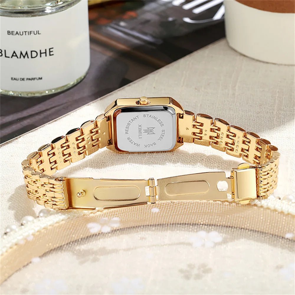 New Women Watch Light Luxury Brand Stainless Steel Ladies Business Watches Female Student Fashion Quartz Wristwatches - Ammpoure Wellbeing