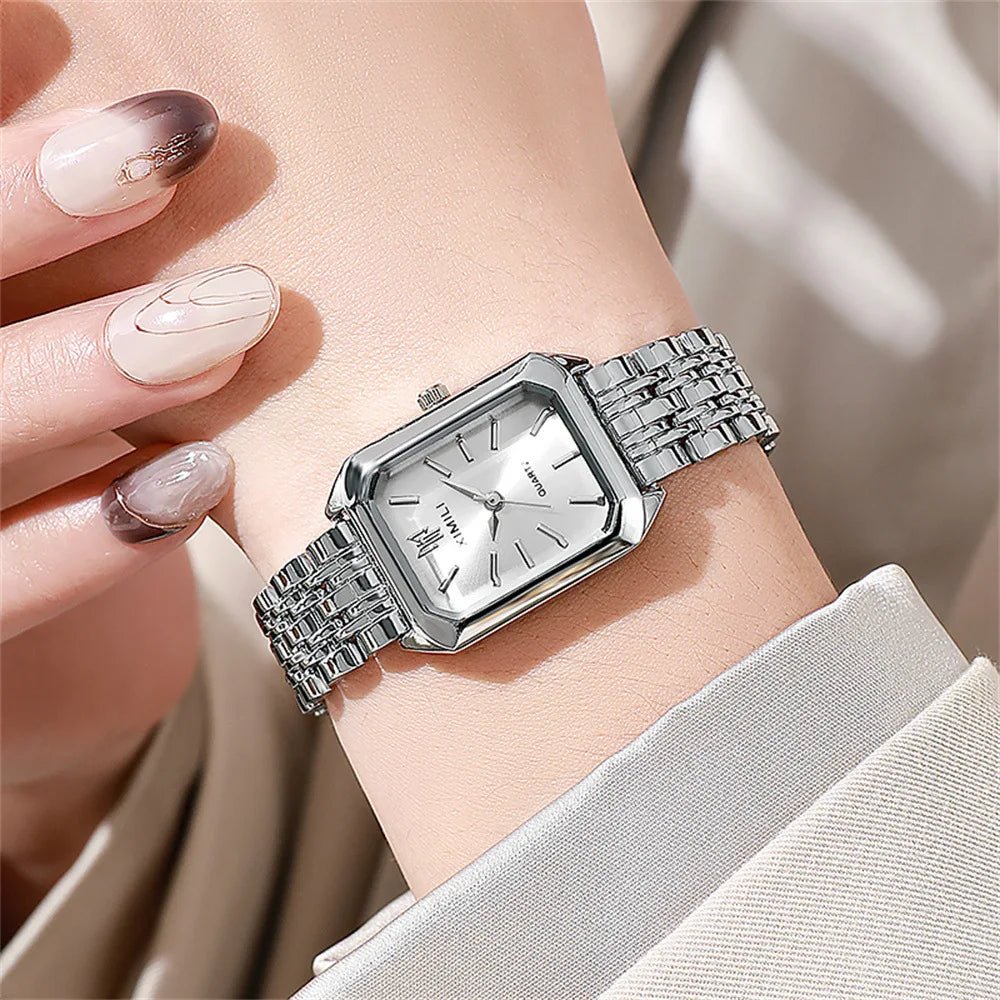 New Women Watch Light Luxury Brand Stainless Steel Ladies Business Watches Female Student Fashion Quartz Wristwatches - Ammpoure Wellbeing