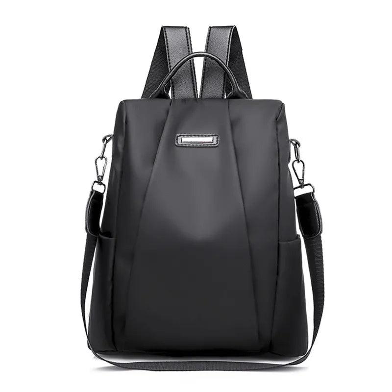 New Women's Multifunction Backpack Casual Nylon Solid Color School Bag For Girls Fashion Detachable Strap Travel Shoulder Bag - Ammpoure Wellbeing