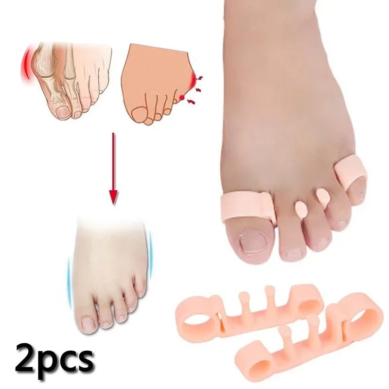Newest 2PCS Multifunctional Hallux Valgus Foot Toes Separator Gel Toe Bunion Corrector Shield Orthopedic Braces - Ammpoure Wellbeing