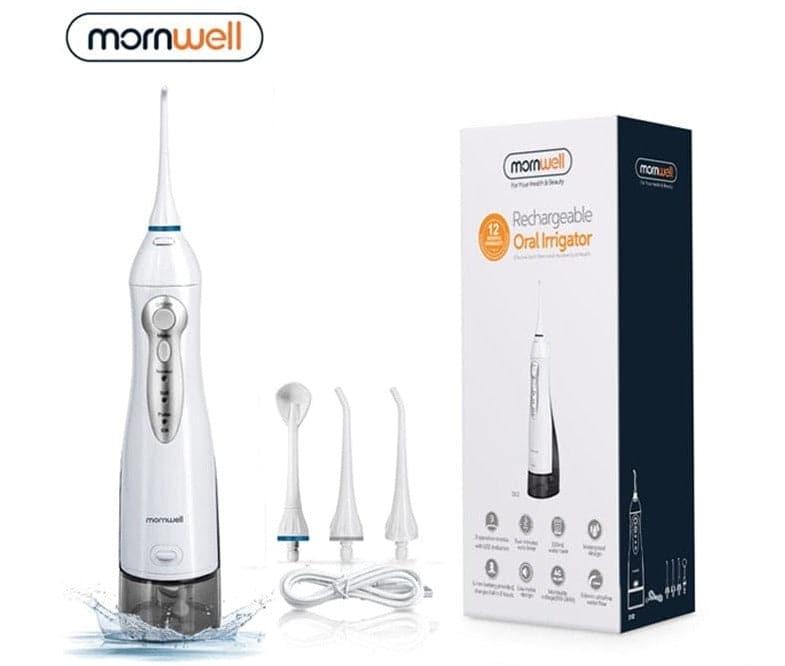 Oral Irrigator USB Rechargeable Dental Water Flosser Portable 300ML - Ammpoure Wellbeing