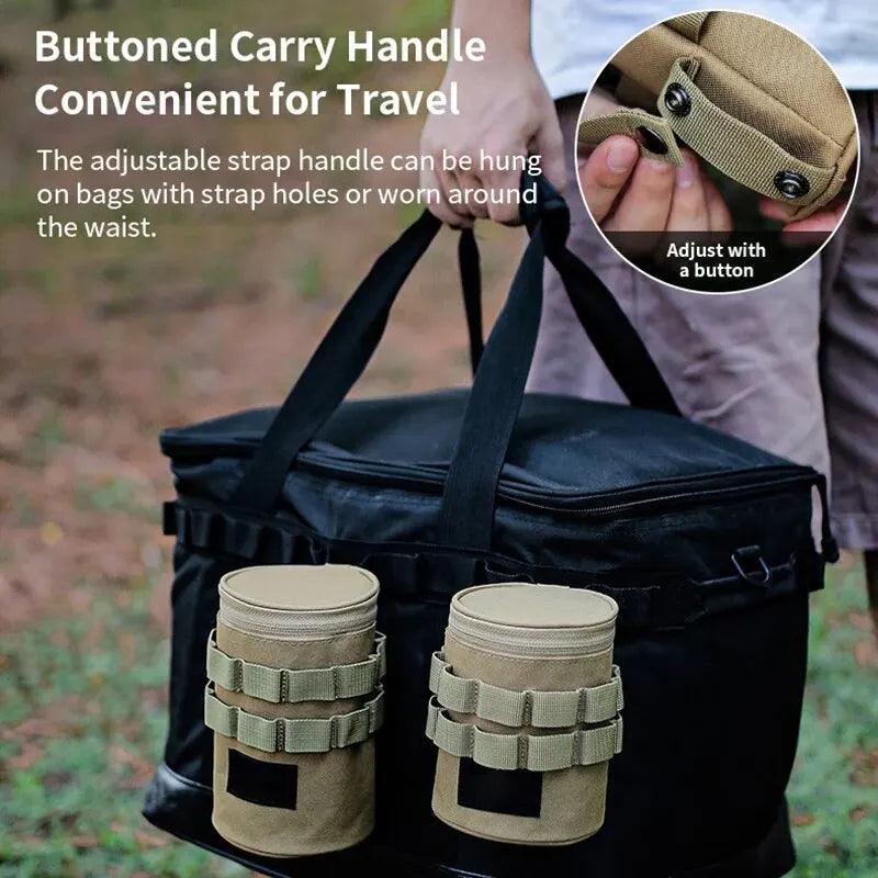 Outdoor Camping Water Cup Storage Bag Tactical Multi - Functional Storage Bag 600D Oxford Cloth Portable Water Cup Protection Bag - Ammpoure Wellbeing