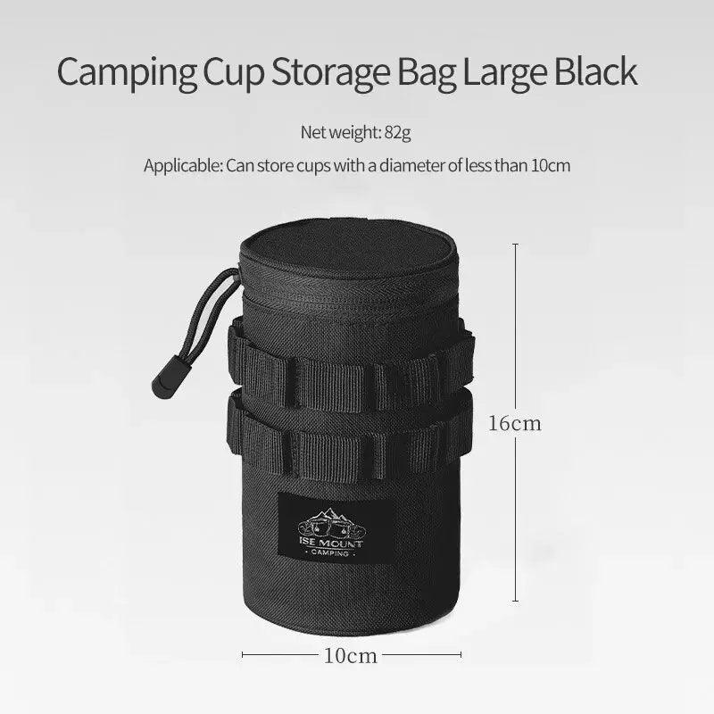 Outdoor Camping Water Cup Storage Bag Tactical Multi - Functional Storage Bag 600D Oxford Cloth Portable Water Cup Protection Bag - Ammpoure Wellbeing