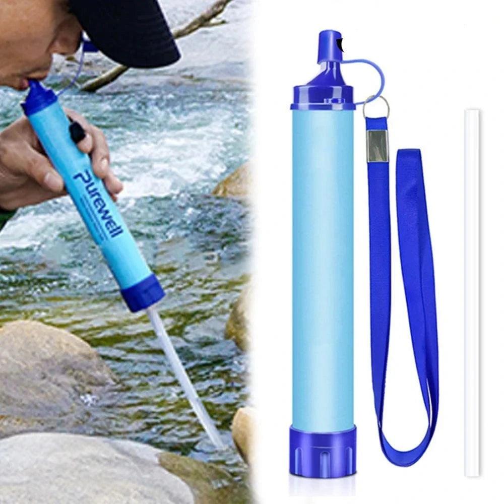 Outdoor Water Purifier Camping Hiking Emergency Life Portable Purifier Water Filter Suitable for Streams, Lakes Outdoors Camping - Ammpoure Wellbeing