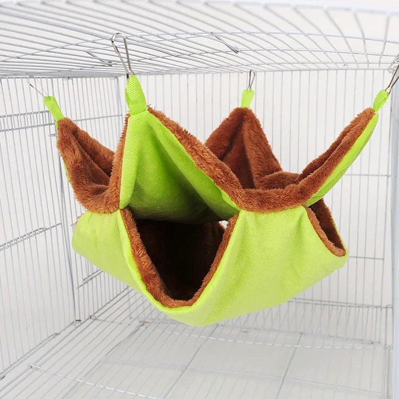 Pet Bird Parrot Cages Warm Hammock Hut Tent Fashion Bed Hanging Cave for Sleeping and Hatching Cage Decoration - Ammpoure Wellbeing