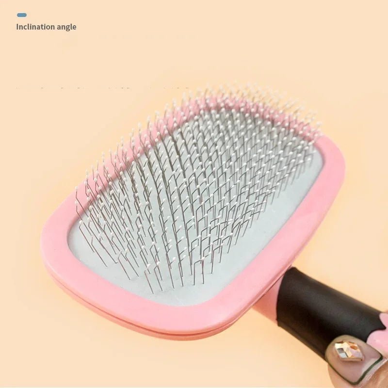 Pet Comb 1PC Cat & Dog Grooming Needle Comb Remove Floating Hair Smooth Hair Sticky Massage Brush Rotatable Pet Supplies - Ammpoure Wellbeing