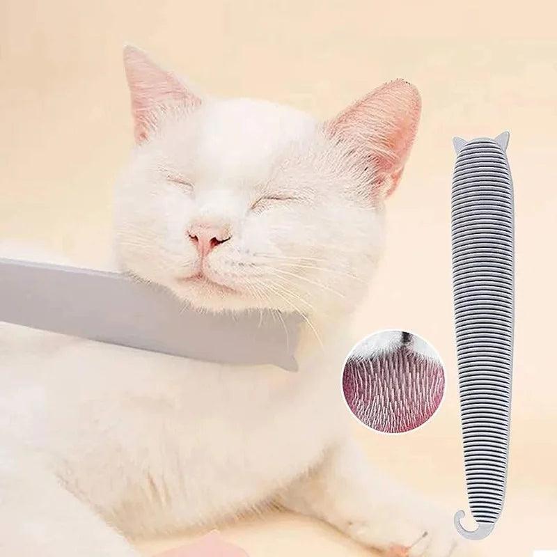 Pet Comb Cat Tongue Combs Shower Massage Itching Remover Hair Removal Brush Portable Long Short Hair Cats Grooming Supplies - Ammpoure Wellbeing