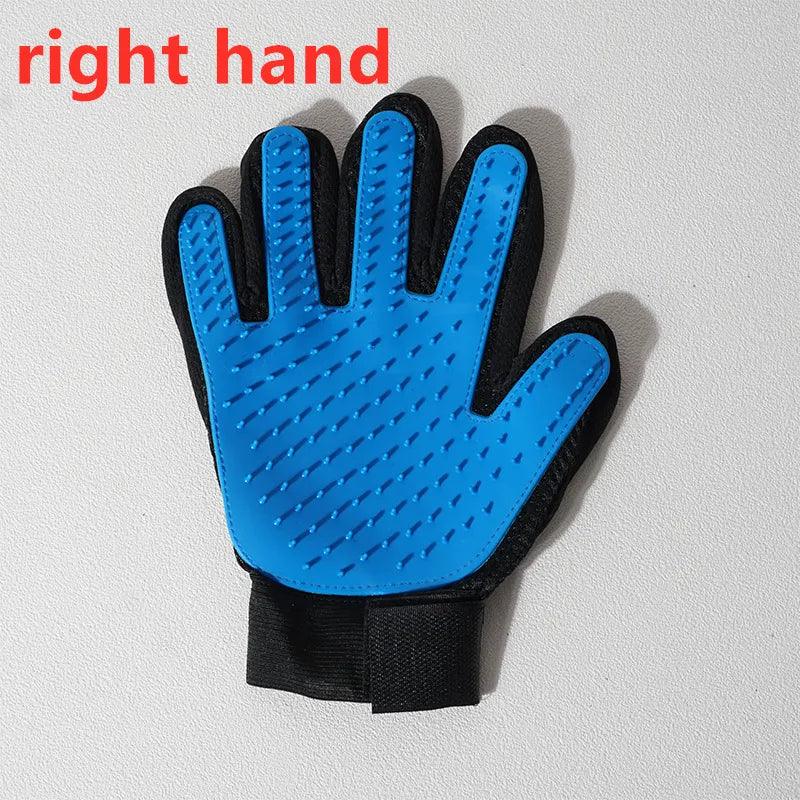 Pet Glove Cat Grooming Glove Cat Hair Deshedding Brush Gloves Dog Comb for Cats Bath Hair Remover Clean Massage Brush For Animal - Ammpoure Wellbeing