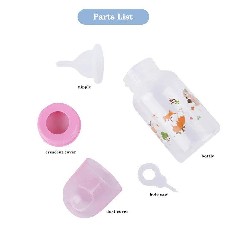 Pet Supplies 60ml /125ml Small Pet Feeding Bottle Cute Mini Kitten Feeding Bottle Cat Dog Feeder Plastic Dog Cat Feeding Bottle - Ammpoure Wellbeing