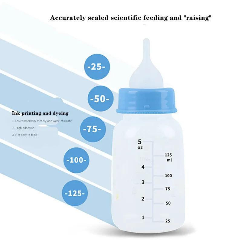 Pet Supplies 60ml /125ml Small Pet Feeding Bottle Cute Mini Kitten Feeding Bottle Cat Dog Feeder Plastic Dog Cat Feeding Bottle - Ammpoure Wellbeing