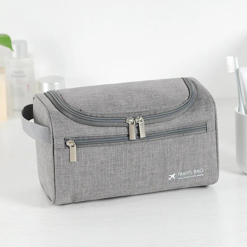 Polyester Men Business Portable Storage Bag Toiletries Organizer Women Travel Cosmetic Bag Hanging Waterproof Wash Pouch - Ammpoure Wellbeing