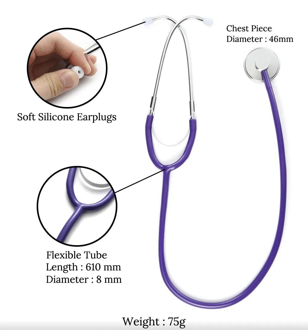 Portable Doctor Stethoscope Medical Cardiology Stethoscope Professional Medical Equipments Medical Devices Student Vet Nurse - Ammpoure Wellbeing
