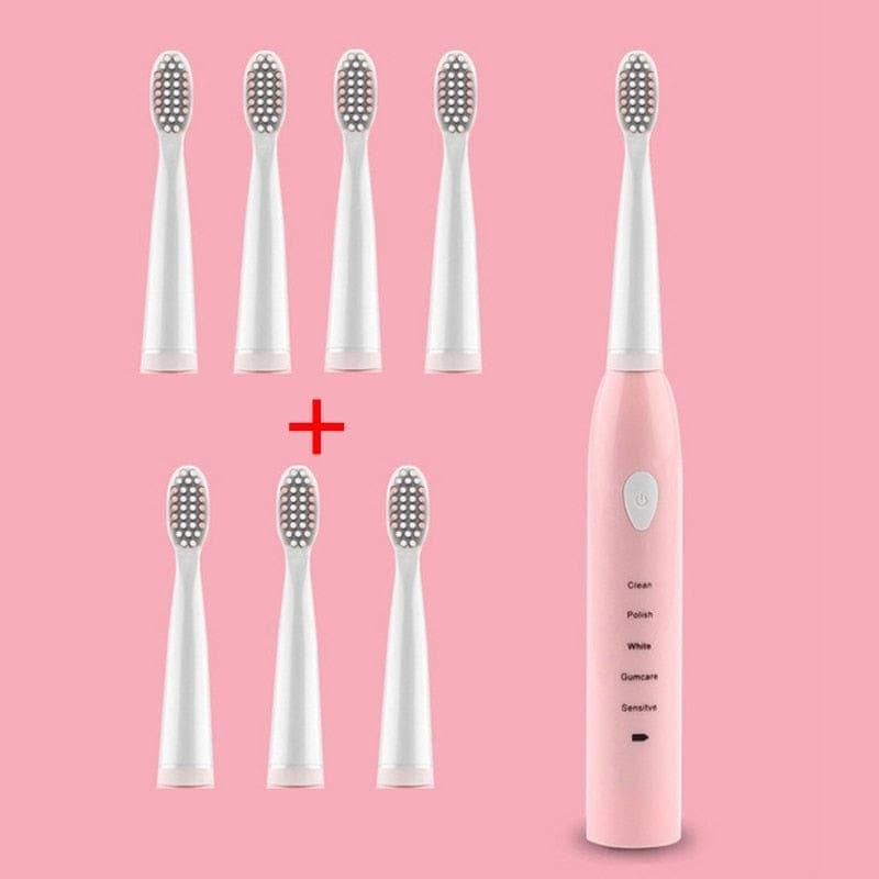 Powerful Ultrasonic Sonic Electric Toothbrush USB Charge Rechargeable Tooth Brush Washable Electronic Whitening Teeth Brush J110 - Ammpoure Wellbeing