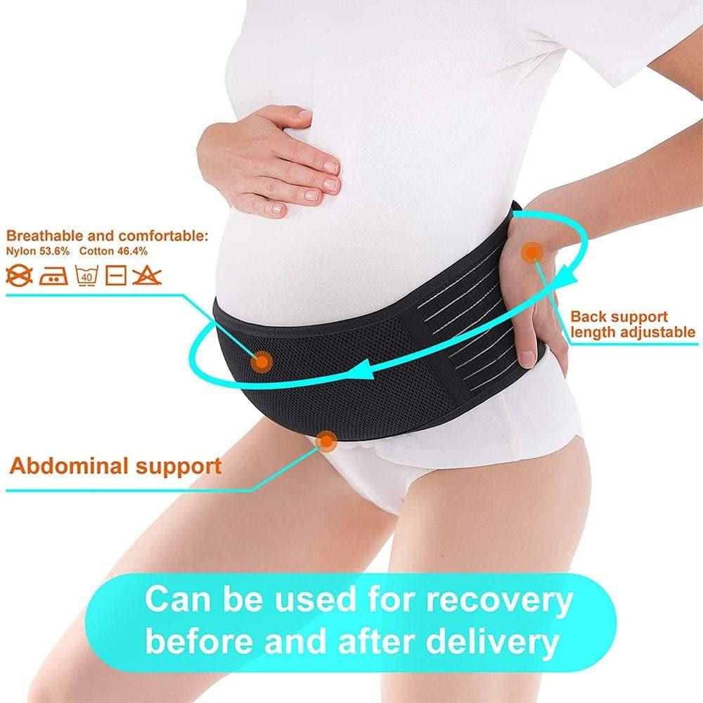 Pregnant Women Support Belly Band Back Clothes Belt Adjustable Waist Care Maternity Abdomen Brace Protector Pregnancy - Ammpoure Wellbeing