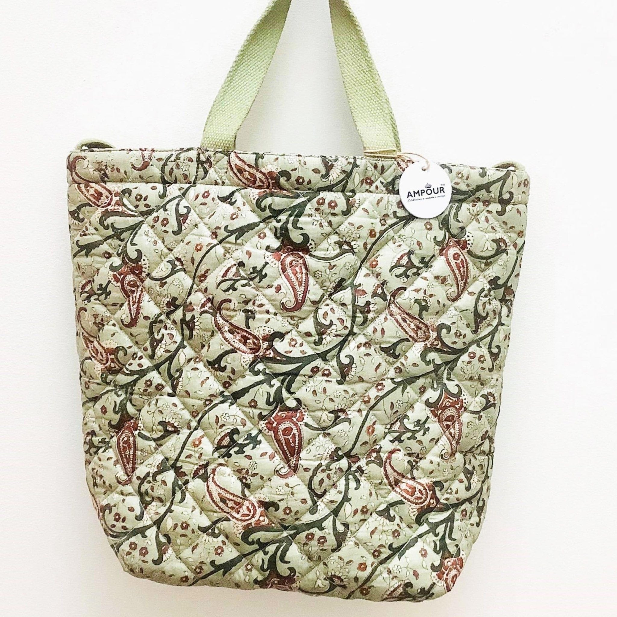 Premium Recycled Silk Tote Bag (One - Off Print) - Ammpoure Wellbeing