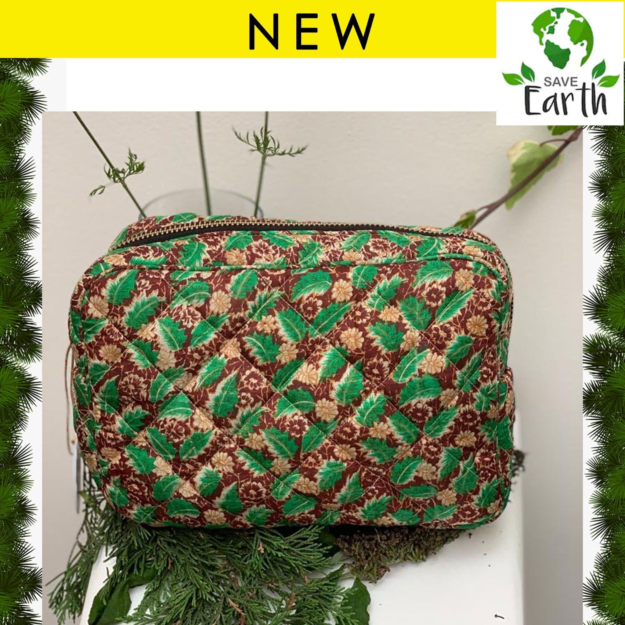 Premium Recycled Silk Washbag (One - Off Print) All - Ammpoure Wellbeing