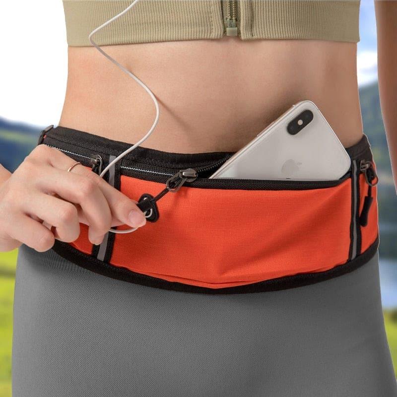 Professional Running Waist Bag Sports, Bumbag Mobile Phone Case Men Women Hidden Pouch Gym SportsBags Running Belt Waist Pack - Ammpoure Wellbeing