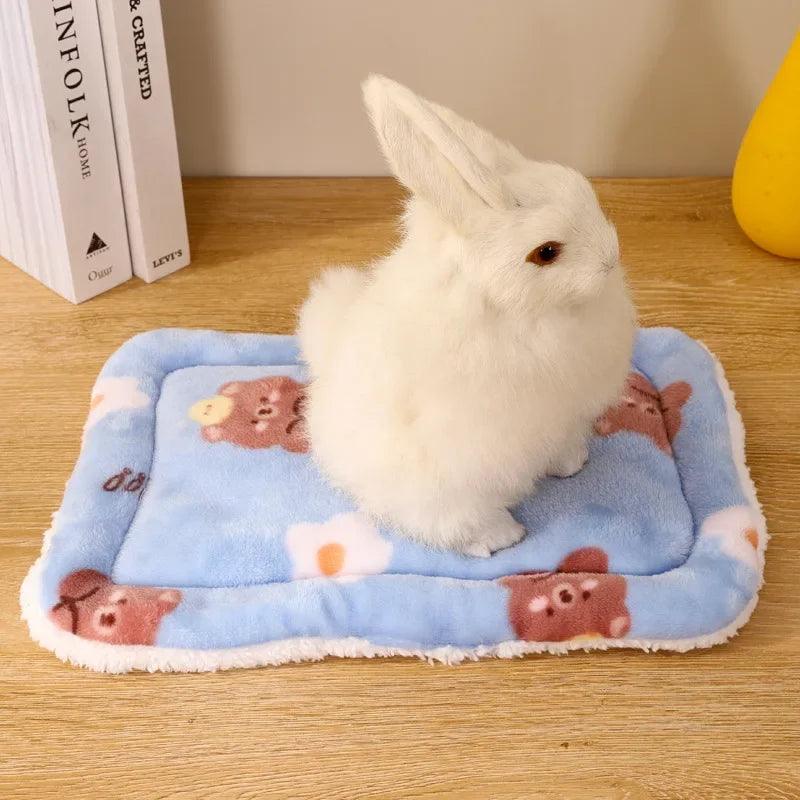 Rabbit Chinchilla Bed Mat House Nest Hamster Accessories Small Animal Guinea Pig Hamster Bed House Winter Warm Squirrel Hedgehog - Ammpoure Wellbeing