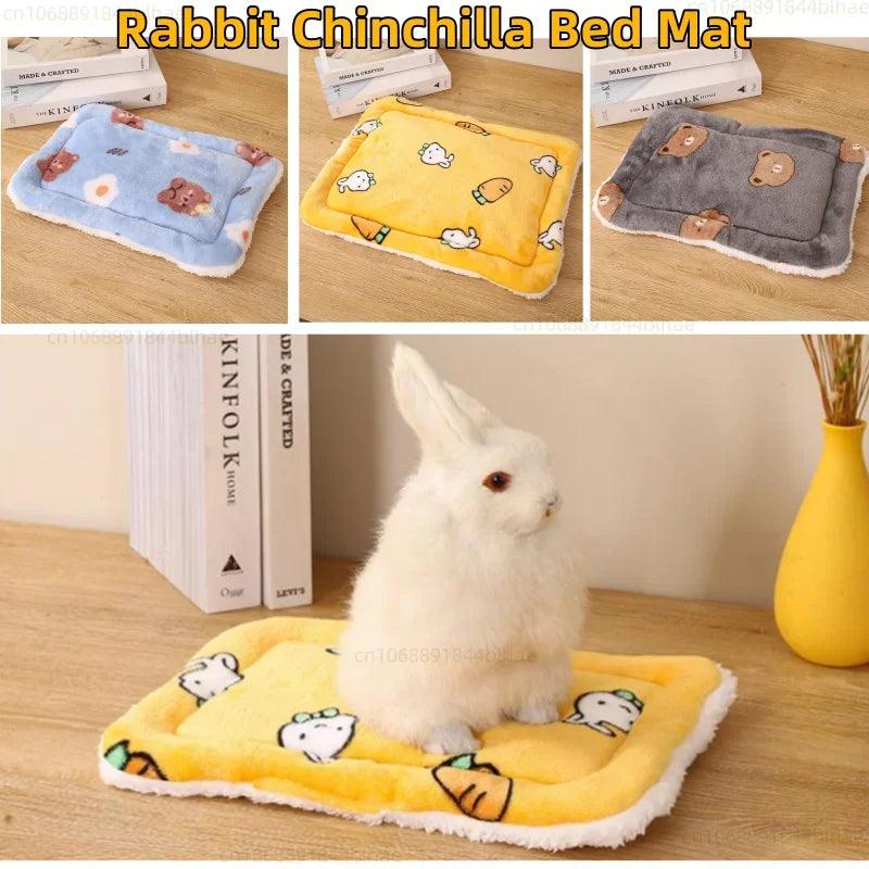 Rabbit Chinchilla Bed Mat House Nest Hamster Accessories Small Animal Guinea Pig Hamster Bed House Winter Warm Squirrel Hedgehog - Ammpoure Wellbeing