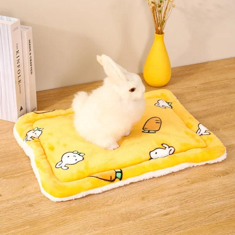 Rabbit Chinchilla Bed Mat House Nest Hamster Accessories Small Animal Guinea Pig Hamster Bed House Winter Warm Squirrel Hedgehog - Ammpoure Wellbeing