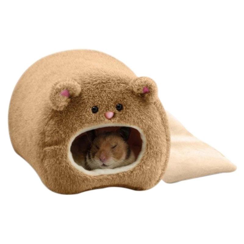 Rat Hamster Warm Bed House Cushion Fleece Hut Hanging Hammock Cute Toy Nest Cage for Small Animal Mice Sugar Glider Chinchilla - Ammpoure Wellbeing