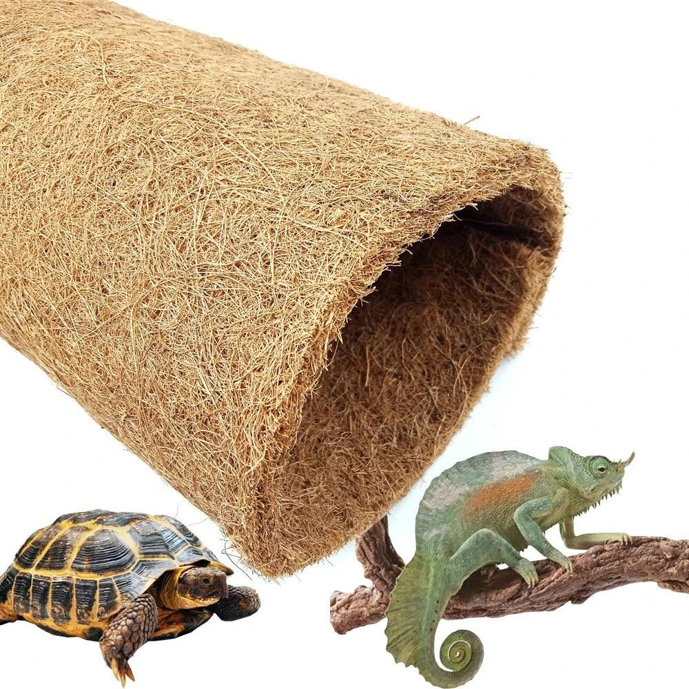 Reptile Carpet Natural Coconut Fiber Coir Tortoise Mat for Pet Terrarium Liner Reptile Supplies Lizard Snake pet products - Ammpoure Wellbeing