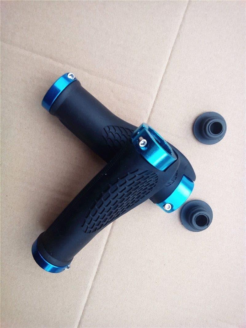 Rubber Bike Handlebar Grip Anti - Skid Ergonomic Mountain MTB Cycling Parts Bicycle Grips Black Gold Red Blue - Ammpoure Wellbeing