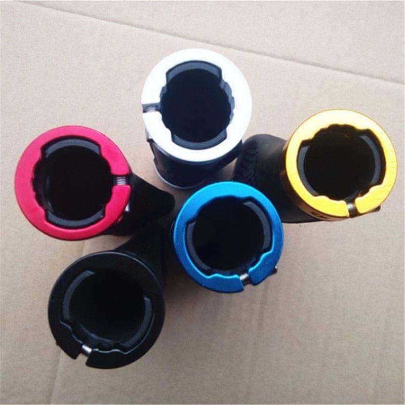 Rubber Bike Handlebar Grip Anti - Skid Ergonomic Mountain MTB Cycling Parts Bicycle Grips Black Gold Red Blue - Ammpoure Wellbeing