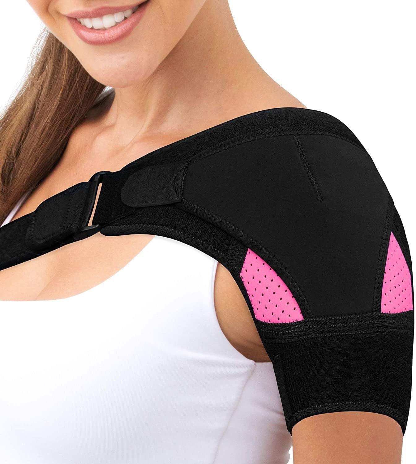 Shoulder Brace with Pressure Pad Neoprene Shoulder Support Shoulder Pain Ice Pack Shoulder Compression Sleeve - Ammpoure Wellbeing