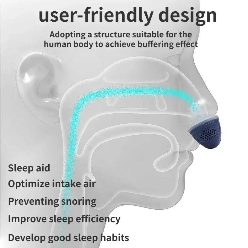 Silicone Anti Snoring Nasal Dilators Anti Snore Nose Clip Sleep Tray Sleeping Aid Apnea Guard Night Device - Ammpoure Wellbeing