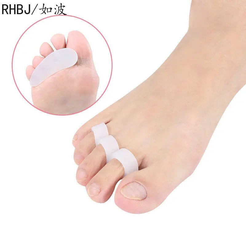 Silicone Gel 2pcs Thumb Corrector Bunion Little Toe Protector Separator Hallux Valgus Finger Straightener Foot Care Relief Pads - Ammpoure Wellbeing