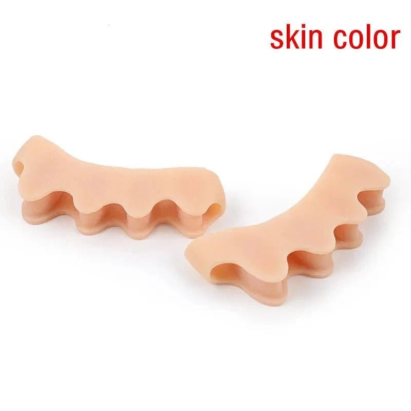 Silicone Gel 2pcs Thumb Corrector Bunion Little Toe Protector Separator Hallux Valgus Finger Straightener Foot Care Relief Pads - Ammpoure Wellbeing