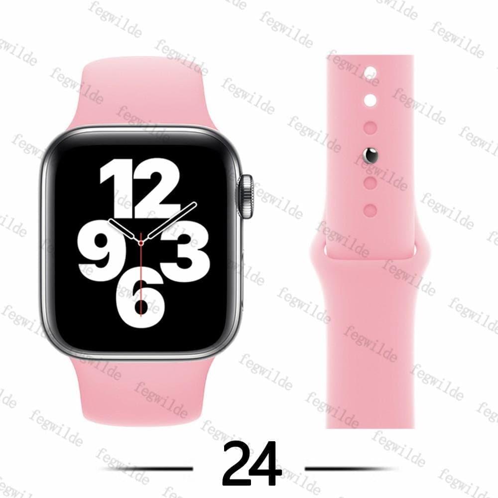 Silicone Strap For Apple Watch Band 44mm 40mm - Ammpoure Wellbeing