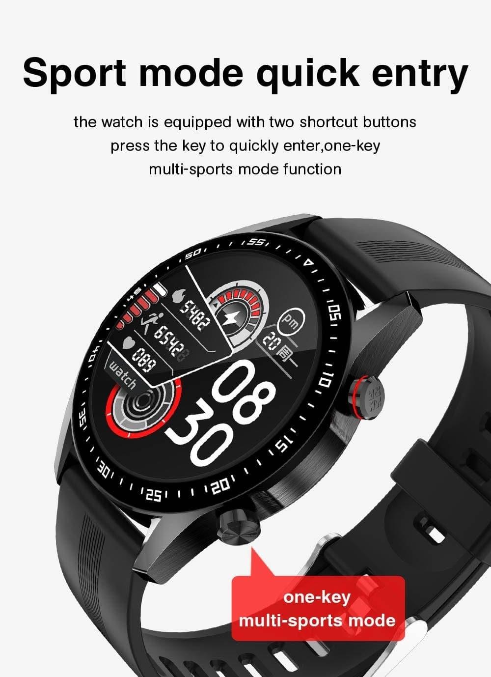 Smart Watch Women Men with Bluetooth Call For Android, IOS - Ammpoure Wellbeing