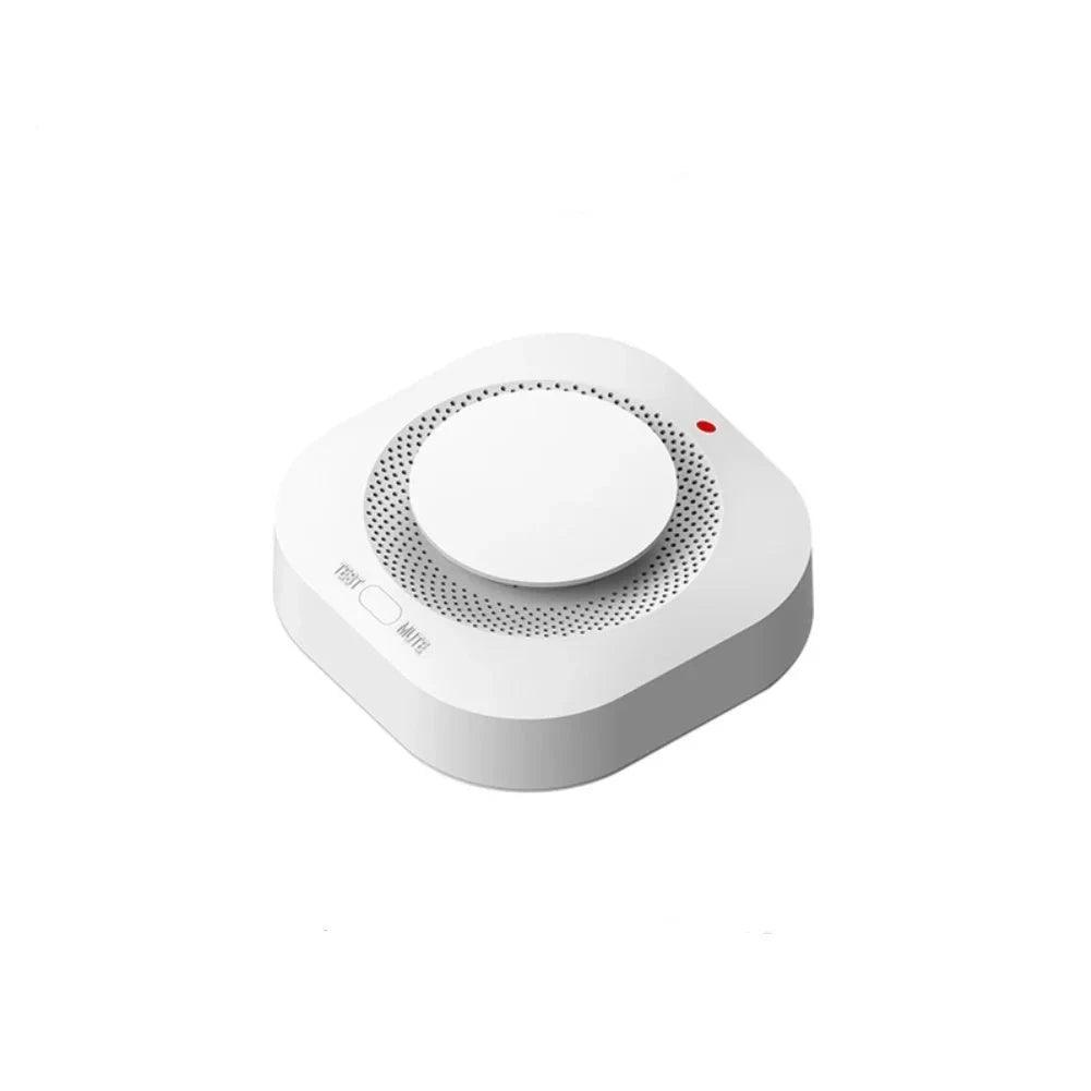 Smart WiFi/Zigbee Smoke Detector Smart Fire Alarm Progressive Sound Photoelectric Smoke Sensor Work with Tuya Zigbee Hub - Ammpoure Wellbeing