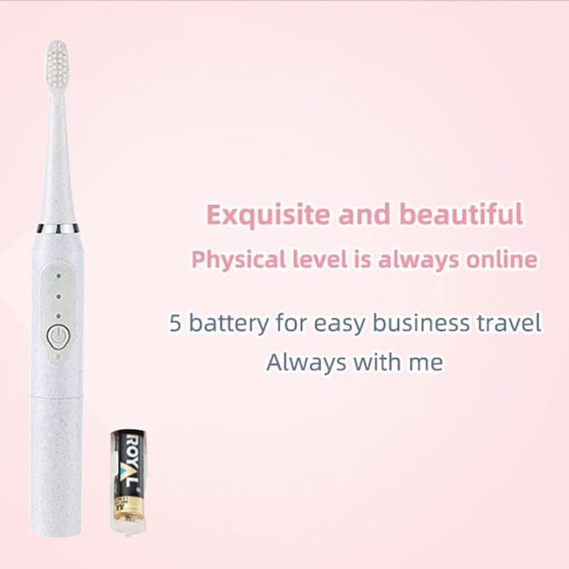 Sonic Electric Toothbrush For Men And Women Adult Non - Rechargeable Soft Fur Full - Automatic Waterproof Coupl - Ammpoure Wellbeing