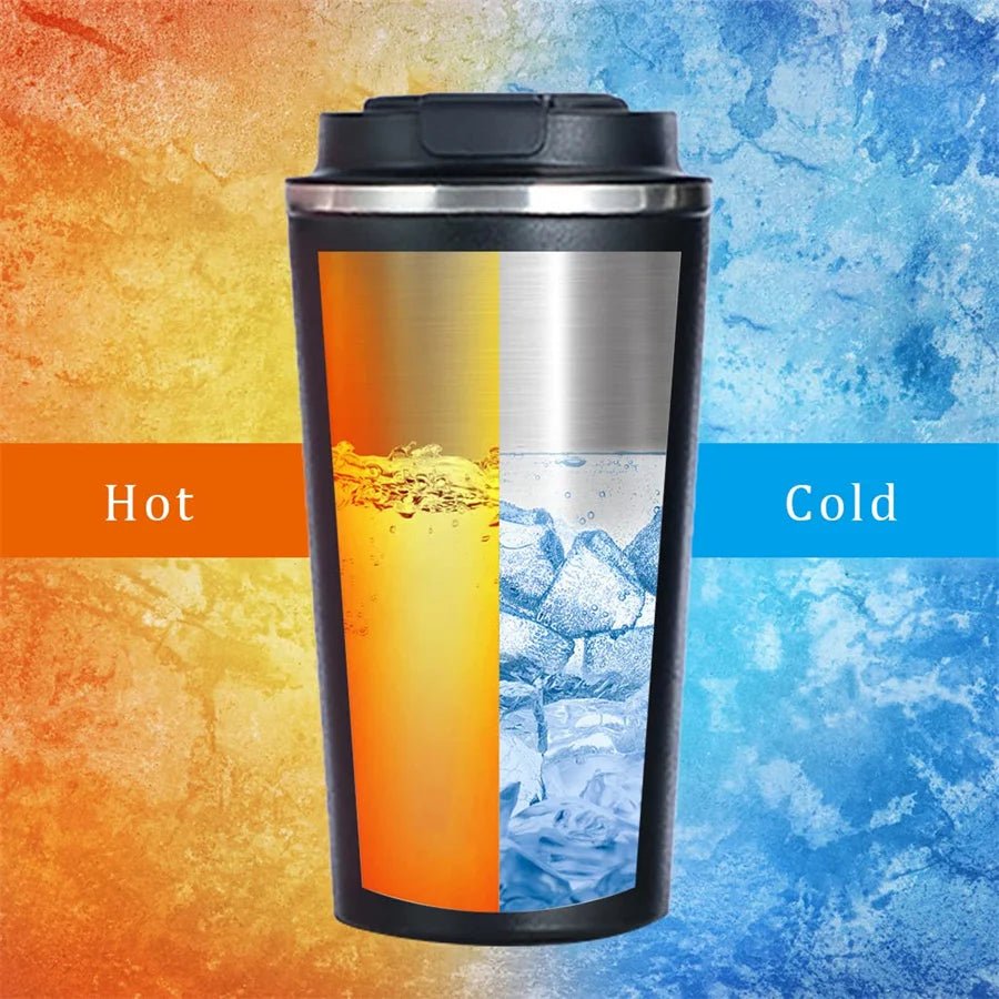 Stainless Steel Smart Coffee Tumbler Thermos Cup with Intelligent Temperature Display Portable Travel Mug 380ml 510ml - Ammpoure Wellbeing