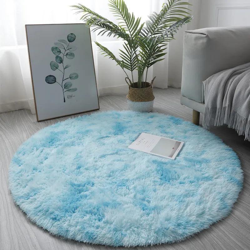 Super Soft Plush Round Rug Mat Fluffy White Carpets For Living Room Home Decor Bedroom Kid Room Decoration Salon Thick Pile Rug - Ammpoure Wellbeing