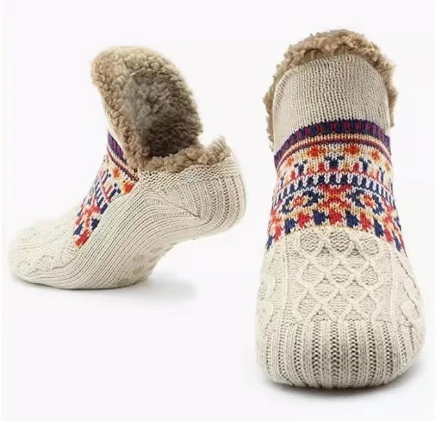 Super Warm Winter Non - slip Floor Socks Women Men Snow Socks Sleep Carpet Socks Slippers Socks Women Velvet Boot Unsiex Home Wear - Ammpoure Wellbeing