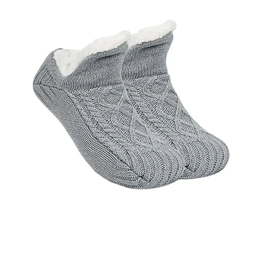 Super Warm Winter Non - slip Floor Socks Women Men Snow Socks Sleep Carpet Socks Slippers Socks Women Velvet Boot Unsiex Home Wear - Ammpoure Wellbeing