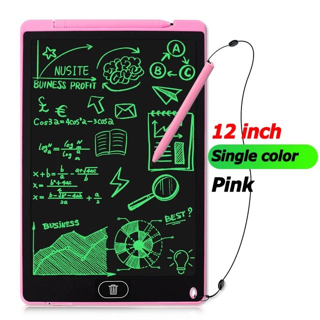 Tablets Electronic Handwriting Pad 12 inch Writing Board Drawing Tablet LCD Screen Writing Tablet Digital Graphic Toys for child - Ammpoure Wellbeing