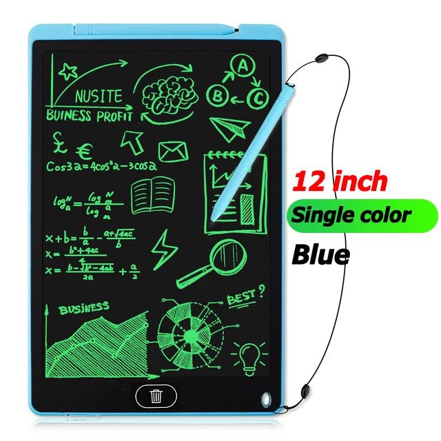 Tablets Electronic Handwriting Pad 12 inch Writing Board Drawing Tablet LCD Screen Writing Tablet Digital Graphic Toys for child - Ammpoure Wellbeing