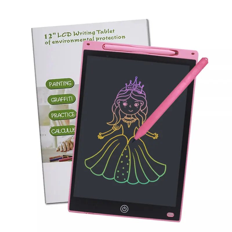 Tablets Electronic Handwriting Pad 12 inch Writing Board Drawing Tablet LCD Screen Writing Tablet Digital Graphic Toys for child - Ammpoure Wellbeing