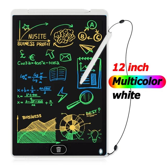 Tablets Electronic Handwriting Pad 12 inch Writing Board Drawing Tablet LCD Screen Writing Tablet Digital Graphic Toys for child - Ammpoure Wellbeing