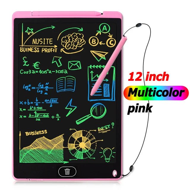 Tablets Electronic Handwriting Pad 12 inch Writing Board Drawing Tablet LCD Screen Writing Tablet Digital Graphic Toys for child - Ammpoure Wellbeing