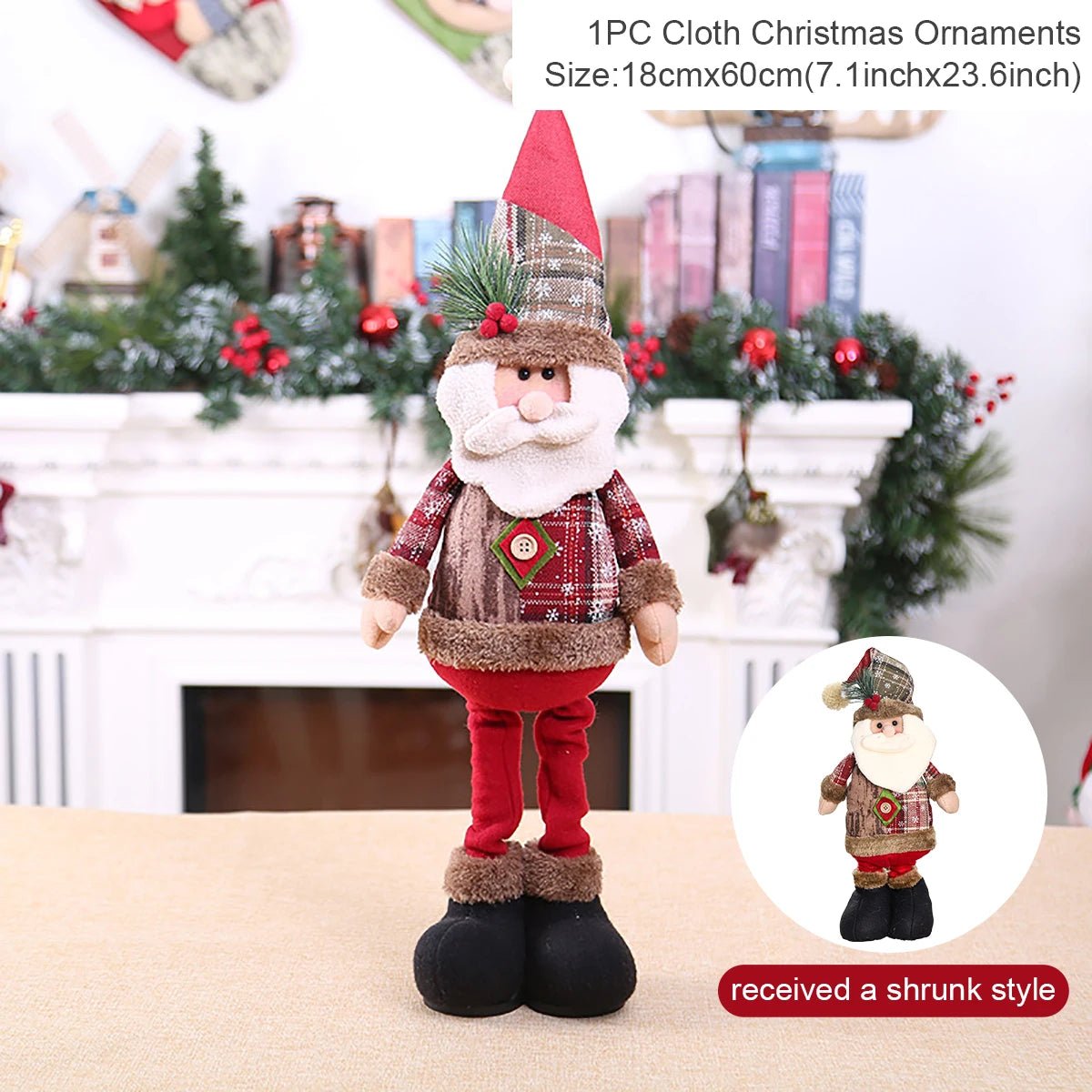 Telescopic Christmas Doll Merry Christmas Decorations For Home 2024 Christmas Ornament Xmas Navidad Noel Gifts New Year 2025 - Ammpoure Wellbeing